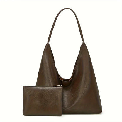 Leather Messenger Bag + Leather Wallet - Manz