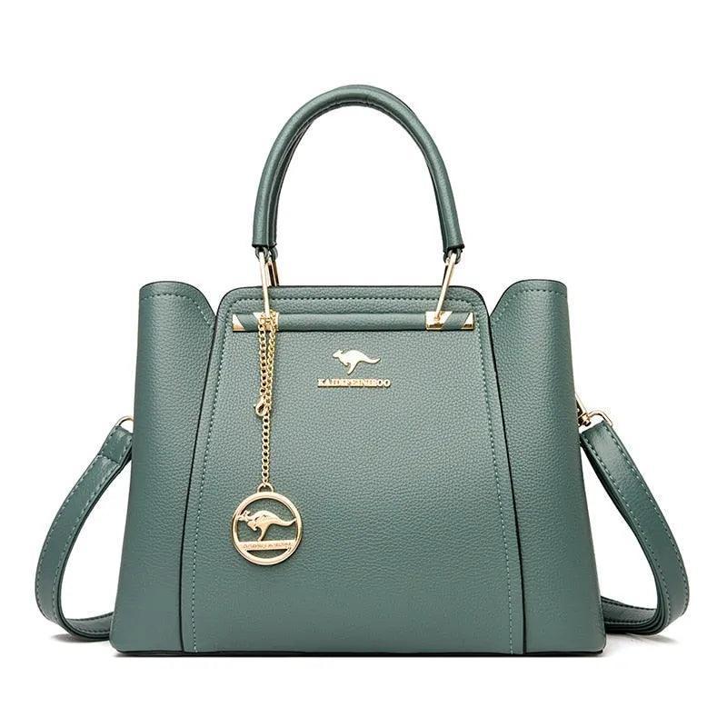Luxurious Leather Crossbody Bag - Style Couer